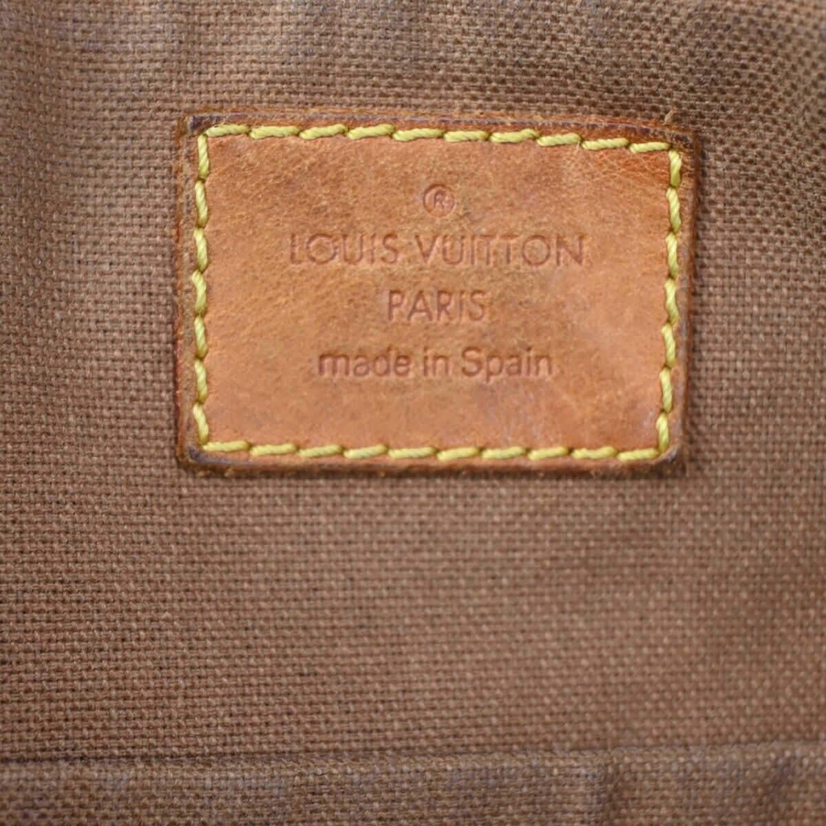 LOUIS VUITTON Tolum GM Shoulder Bag Monogram Leather Brown Spain M40075 80KA559