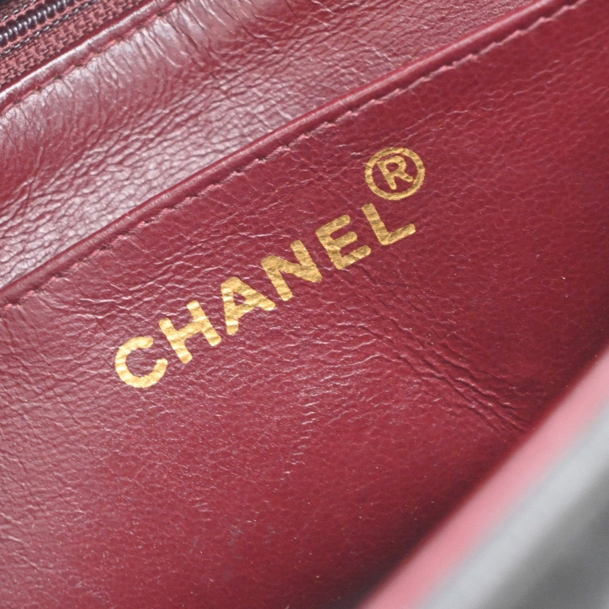 CHANEL CC Matelasse 25 Shoulder Bag Leather Black Vintage 359RP170