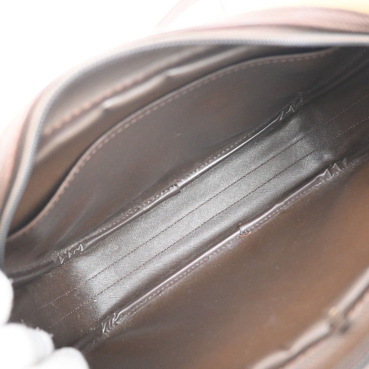 Burberrys Logo Shoulder Bag Check Canvas Leather Brown GHW 05KP098