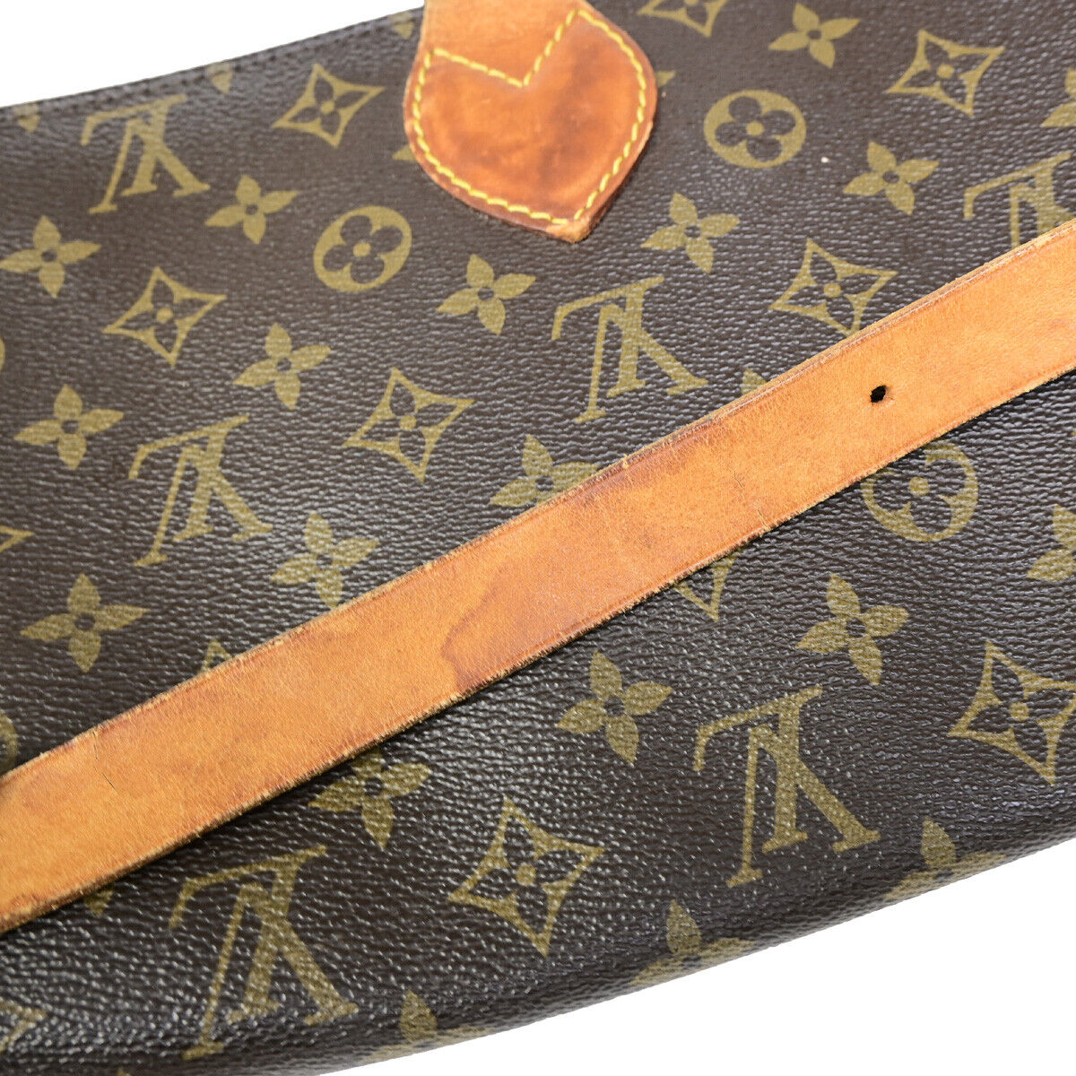 LOUIS VUITTON Cartouchiere GM Shoulder Bag Monogram Leather Brown M51252 65YG465