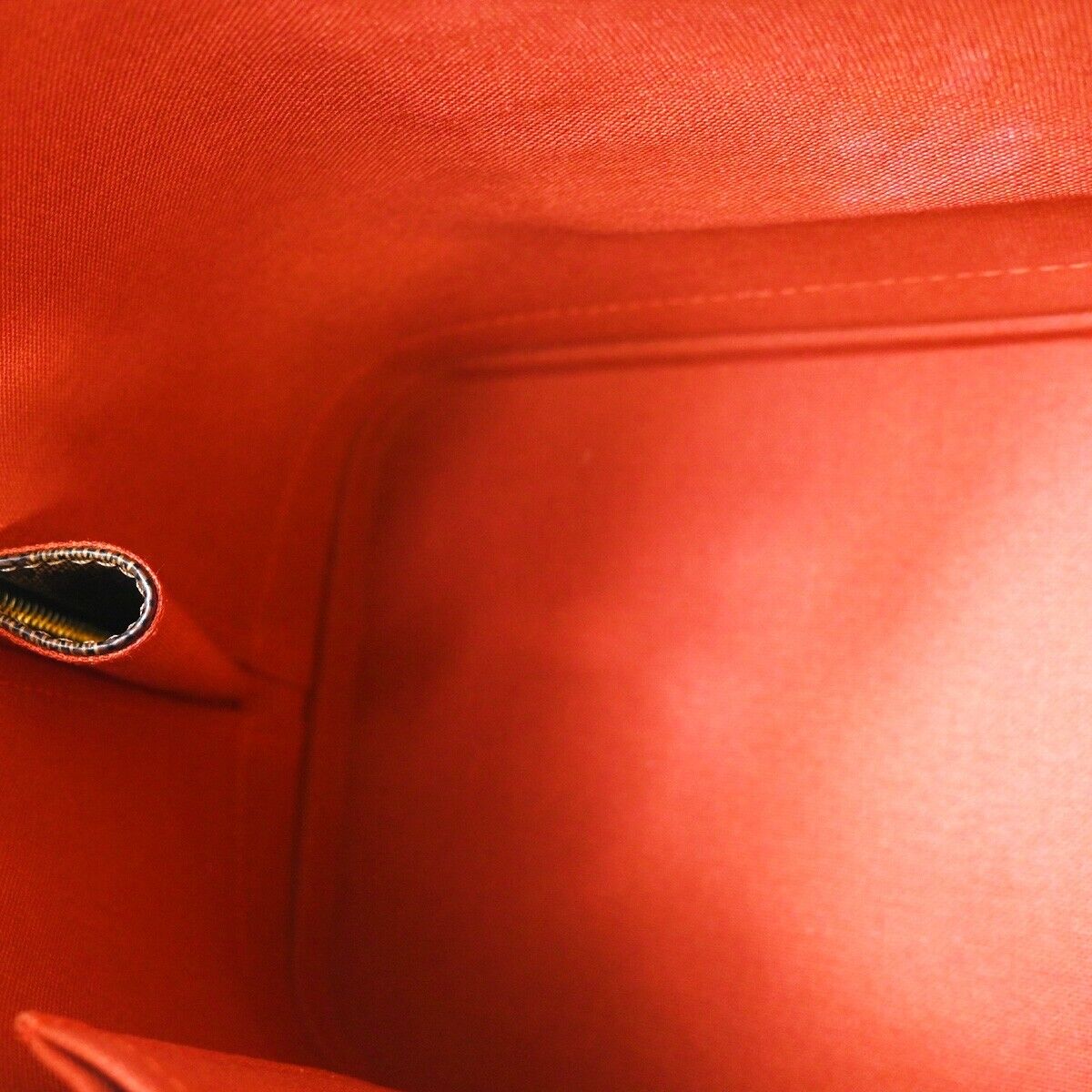 LOUIS VUITTON LV Logo Alma Hand Bag Damier Ebene Leather Brown N51131 667RJ743