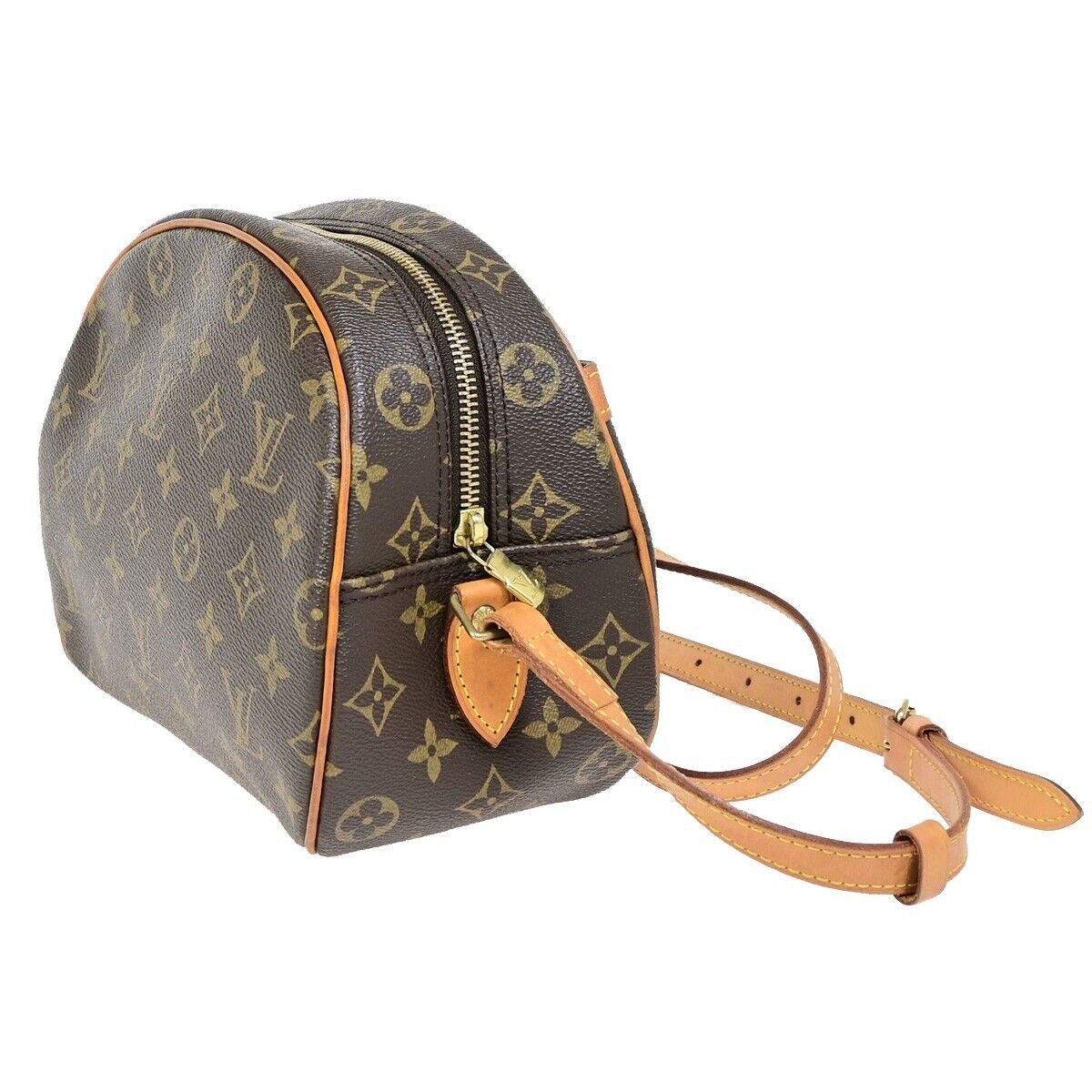 LOUIS VUITTON Blois Crossbody Shoulder Bag Monogram Leather Brown M51221 75FA672