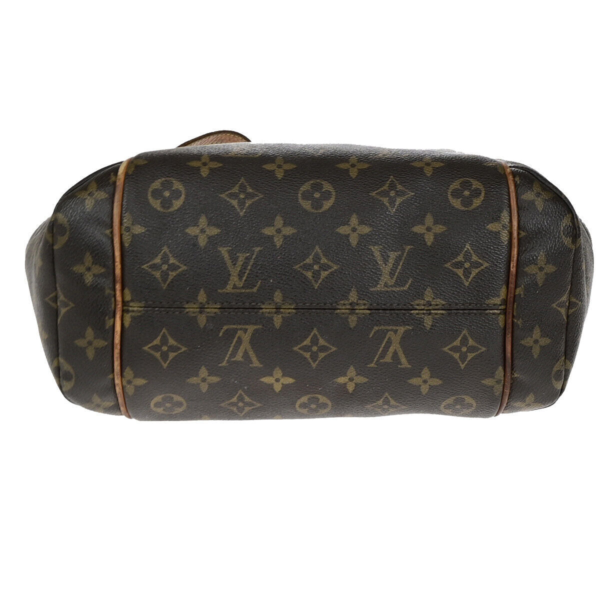 LOUIS VUITTON Logo Totally PM Shoulder Bag Monogram Leather Brown M56688 38YG508