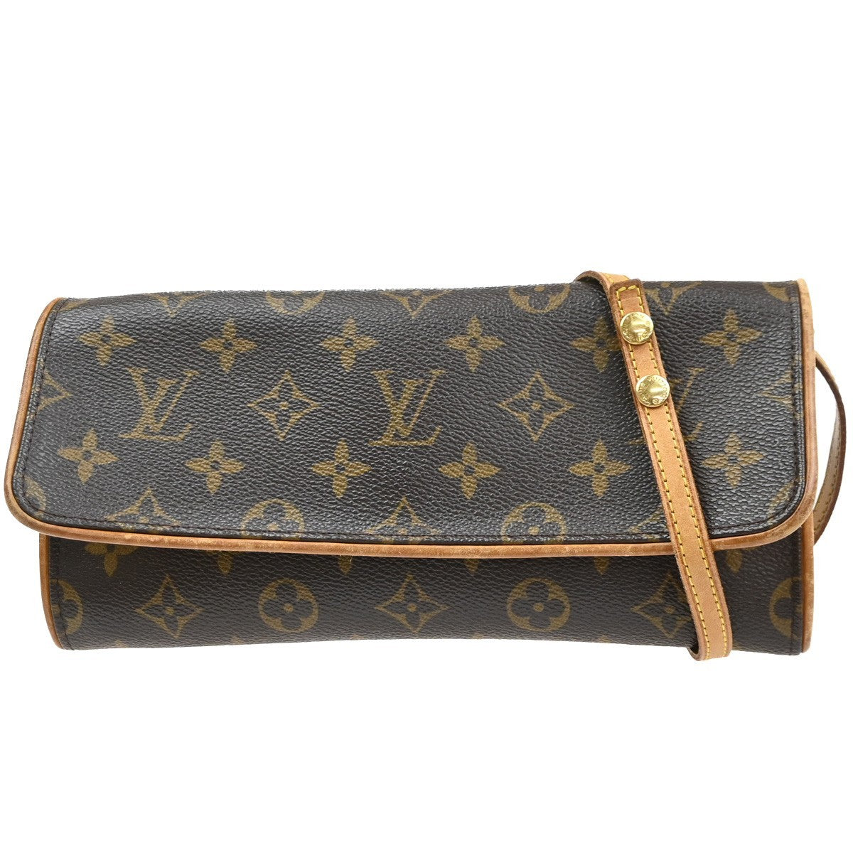 LOUIS VUITTON Pochette Twin GM 2Way Shoulder Bag Monogram Brown M51852 33PA005