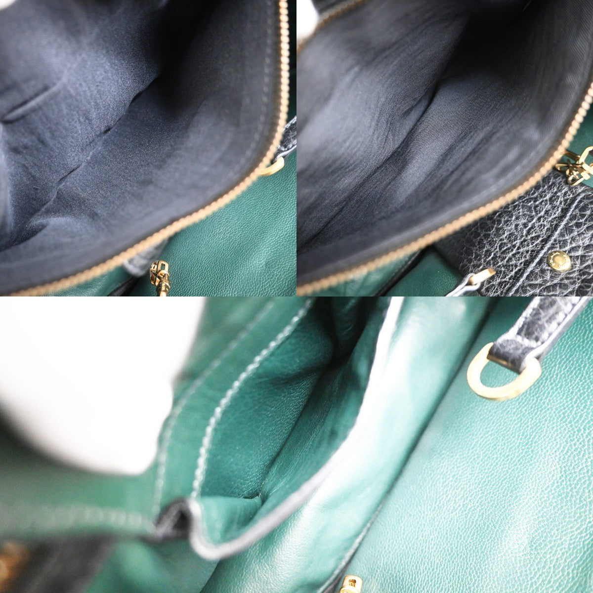 PRADA Logo Shoulder Hand Bag Leather Black GHW Italy 79MA689
