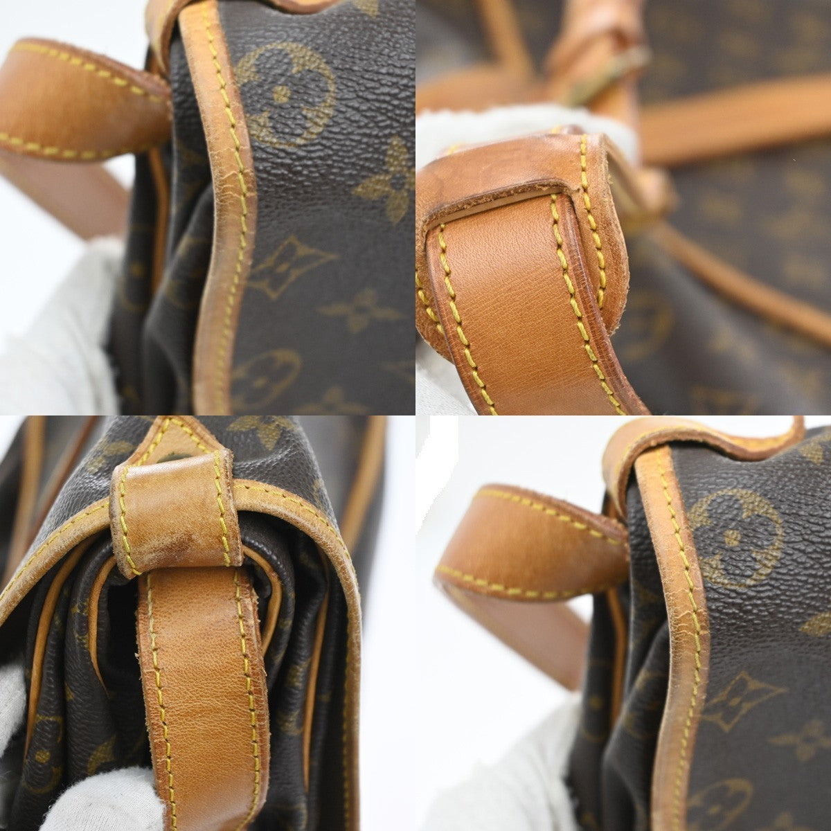 LOUIS VUITTON Saumur 35 Shoulder Bag Monogram Leather BN France M42254 70MA255