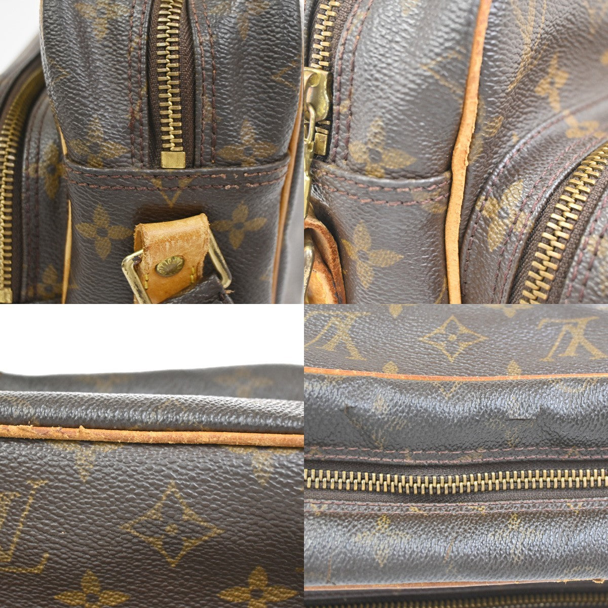 LOUIS VUITTON Nile Crossbody Shoulder Bag Monogram Leather Brown M45244 62CA813