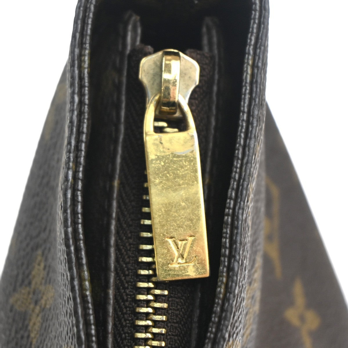 LOUIS VUITTON Cabas Piano Shoulder Bag Monogram Leather Brown M51148 34MA270