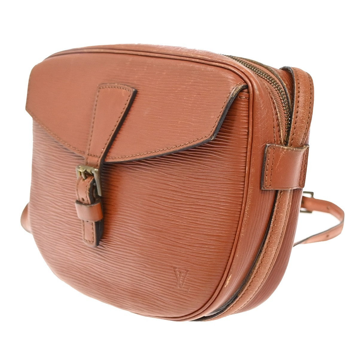 LOUIS VUITTON Jeune Fille MM Shoulder Bag Epi Leather Brown M52153 65EF980