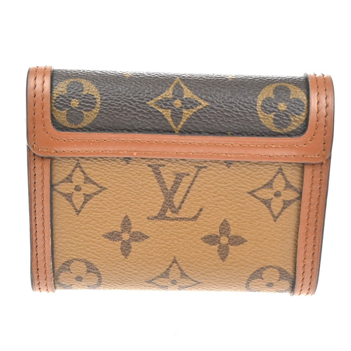 LOUIS VUITTON Dauphine Compact Wallet Monogram Reverse Leather M68725 83CA637
