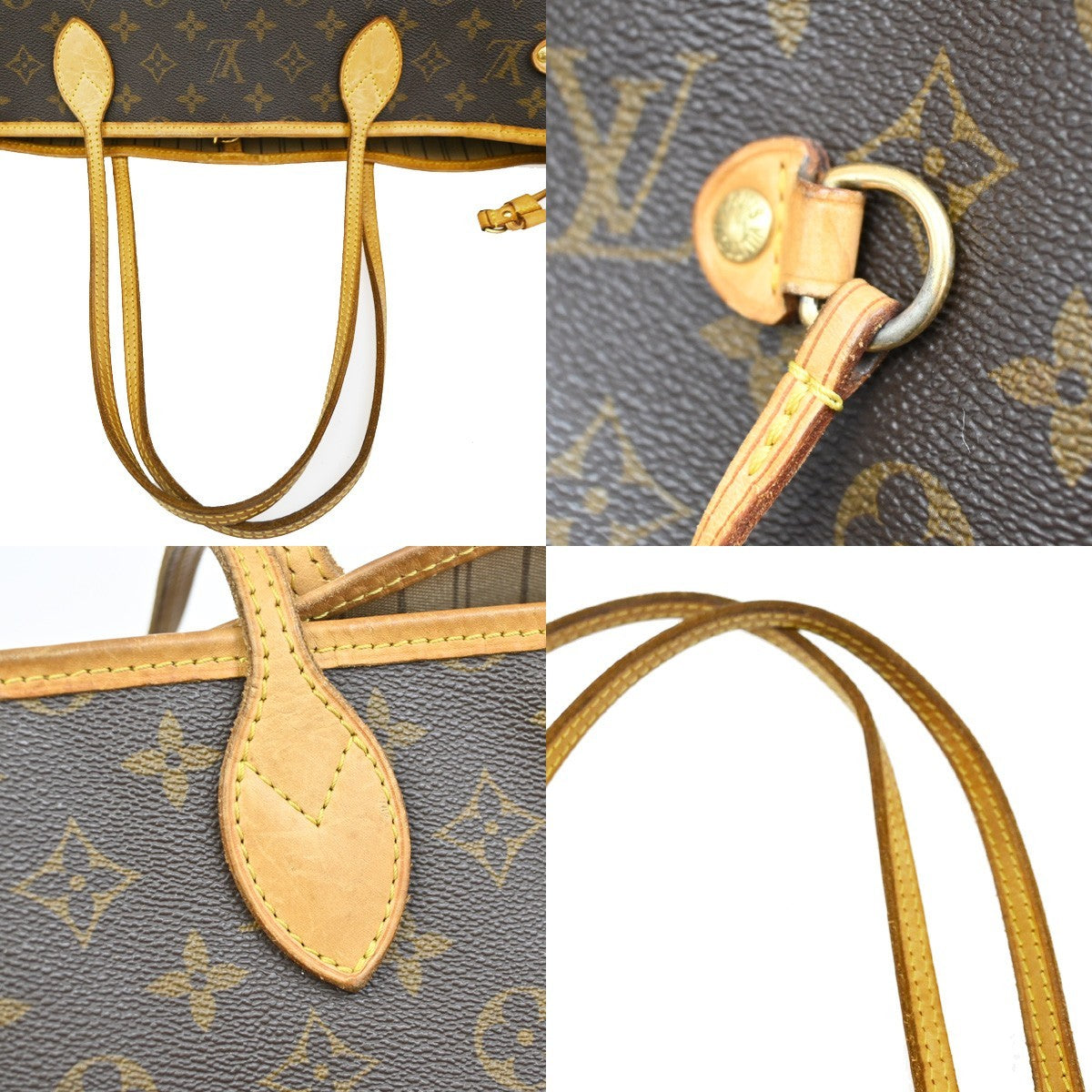 LOUIS VUITTON Neverfull GM Shoulder Tote Bag Monogram Leather BN M40157 58TA034