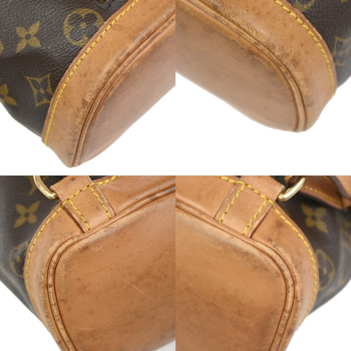 LOUIS VUITTON Mini Montsouris Backpack Bag Monogram Leather Brown M51137 79YJ030
