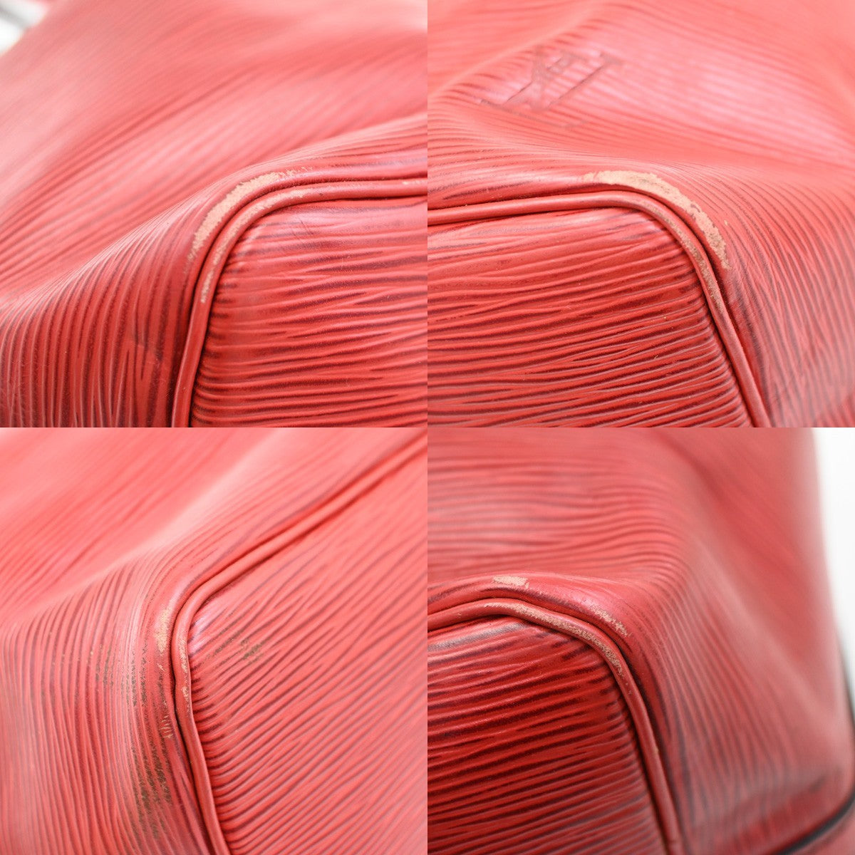 LOUIS VUITTON Petit Noe Drawstring Shoulder Bag Epi Leather Red M44107 37EF884