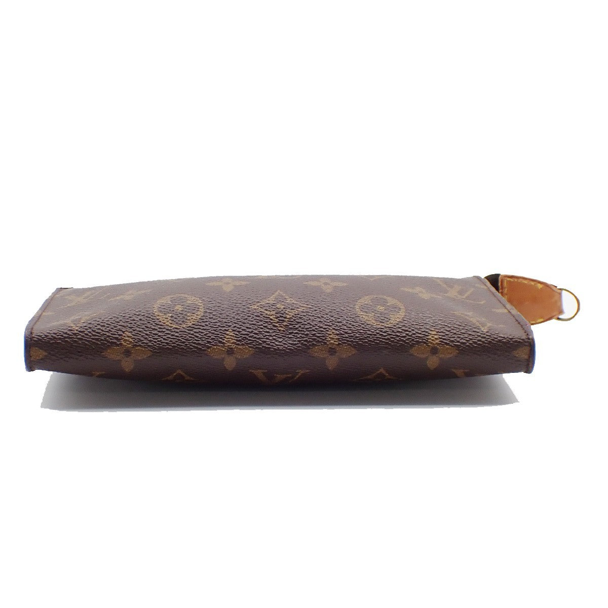 LOUIS VUITTON Logo BUCKET GM Pouch Bag Monogram Leather Brown France 02AA132