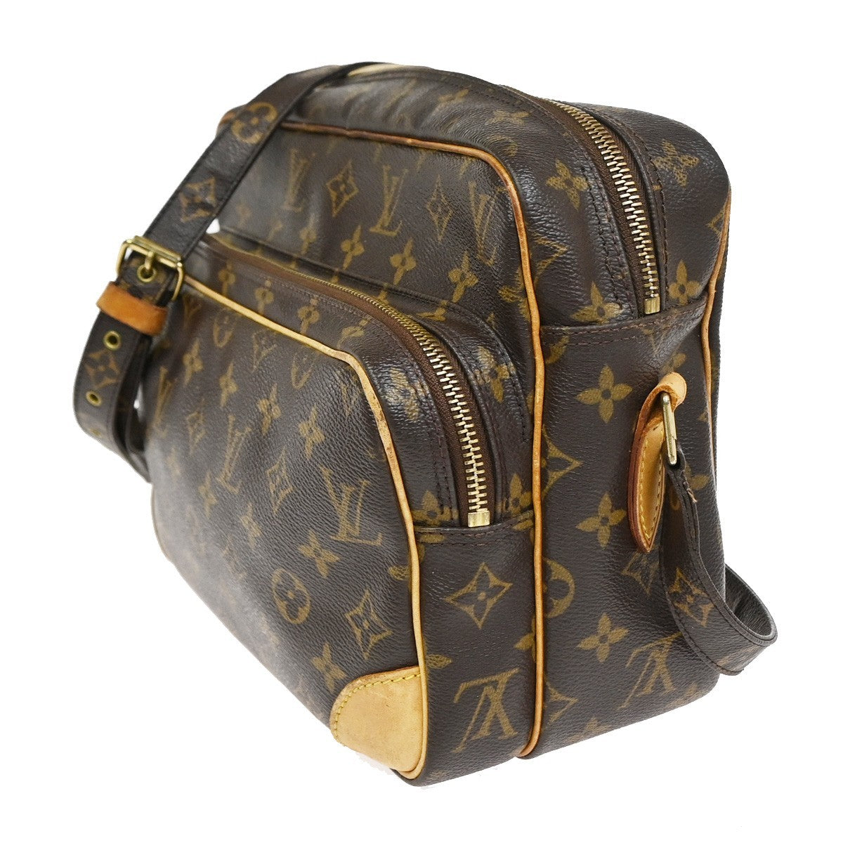 LOUIS VUITTON Nile Crossbody Shoulder Bag Monogram Leather Brown M45244 88CA925