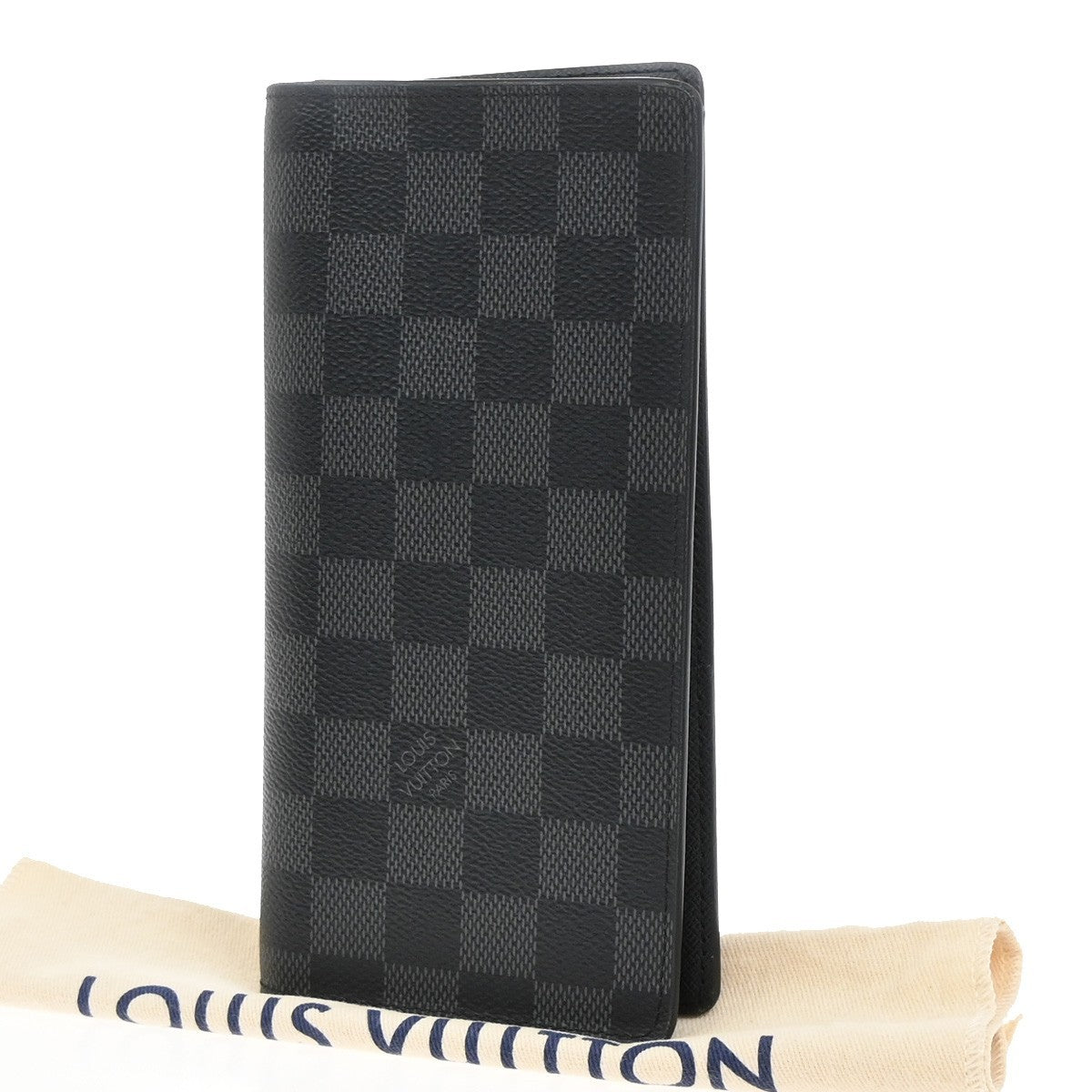 LOUIS VUITTON Portefeuille Brazza Bifold Wallet Damier Graphite N62665 32KP079