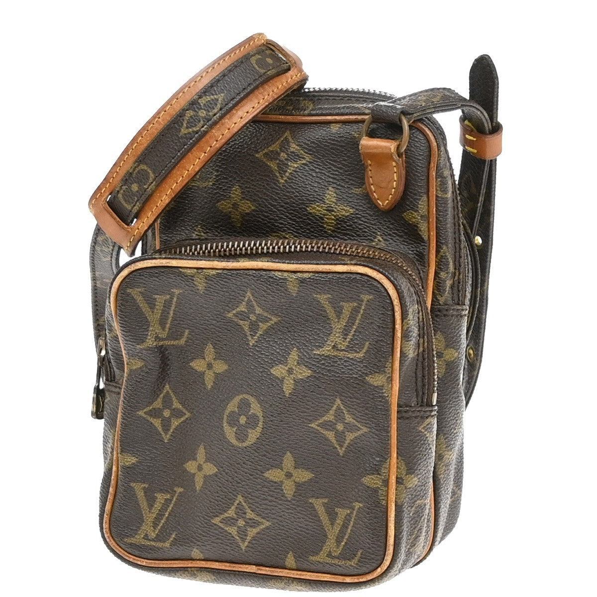 LOUIS VUITTON Mini Amazon Shoulder Bag Monogram Leather Brown M45238 32EF908