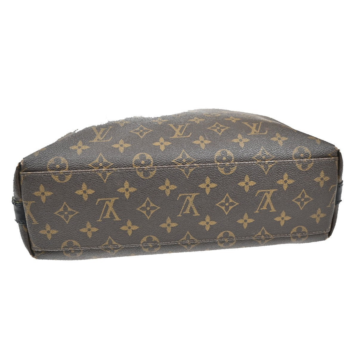 LOUIS VUITTON Kitan Hand Bag Monogram Macassar Leather Brown BK M40388 69KB449