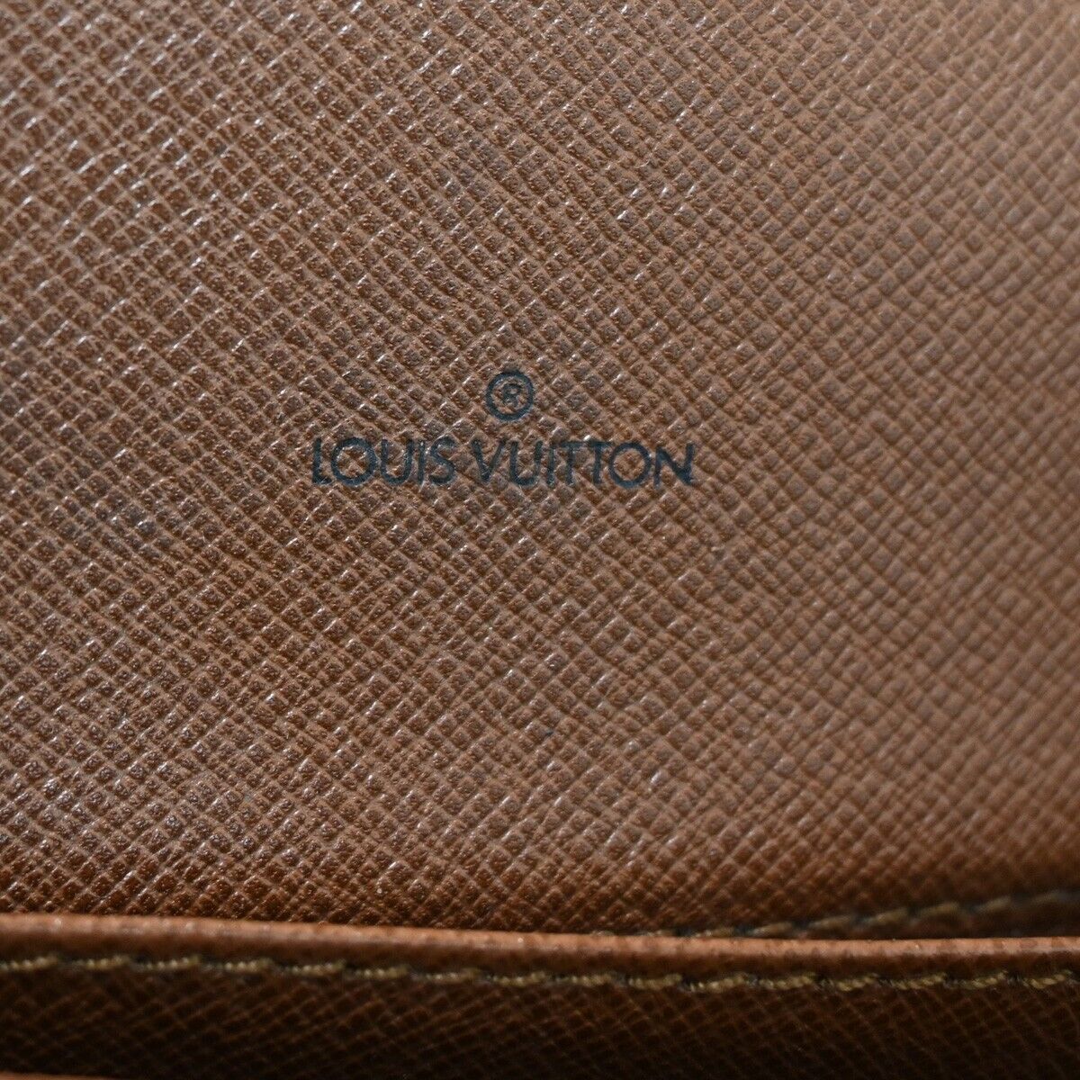 LOUIS VUITTON Logo Marne Shoulder Bag Monogram Leather Brown M51369 85YE213