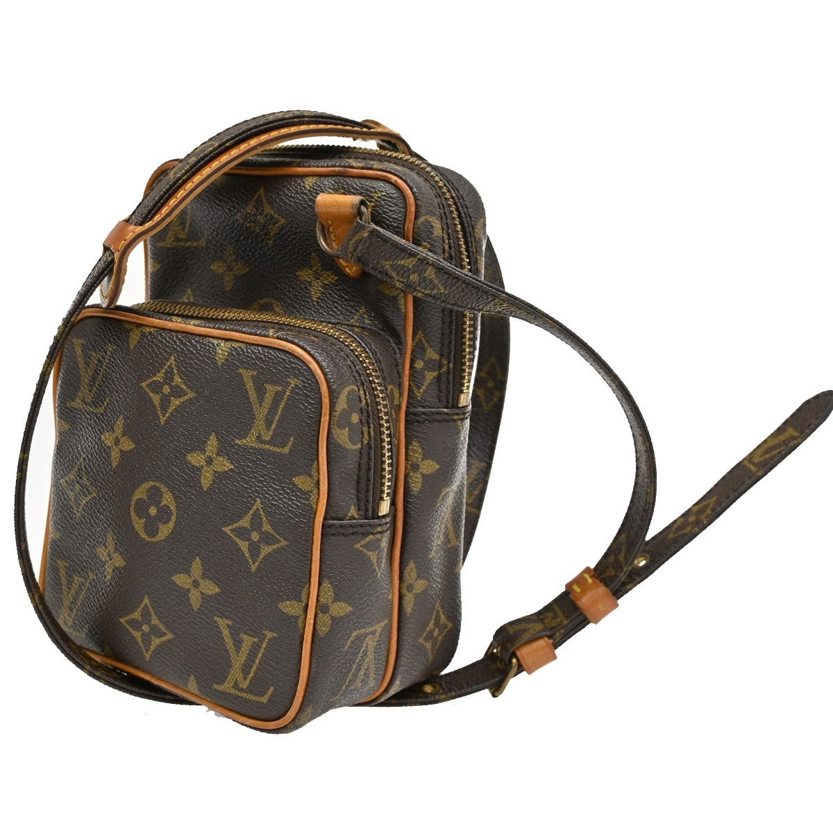 LOUIS VUITTON Mini Amazon Shoulder Bag Monogram Leather Brown M45238 70KB536