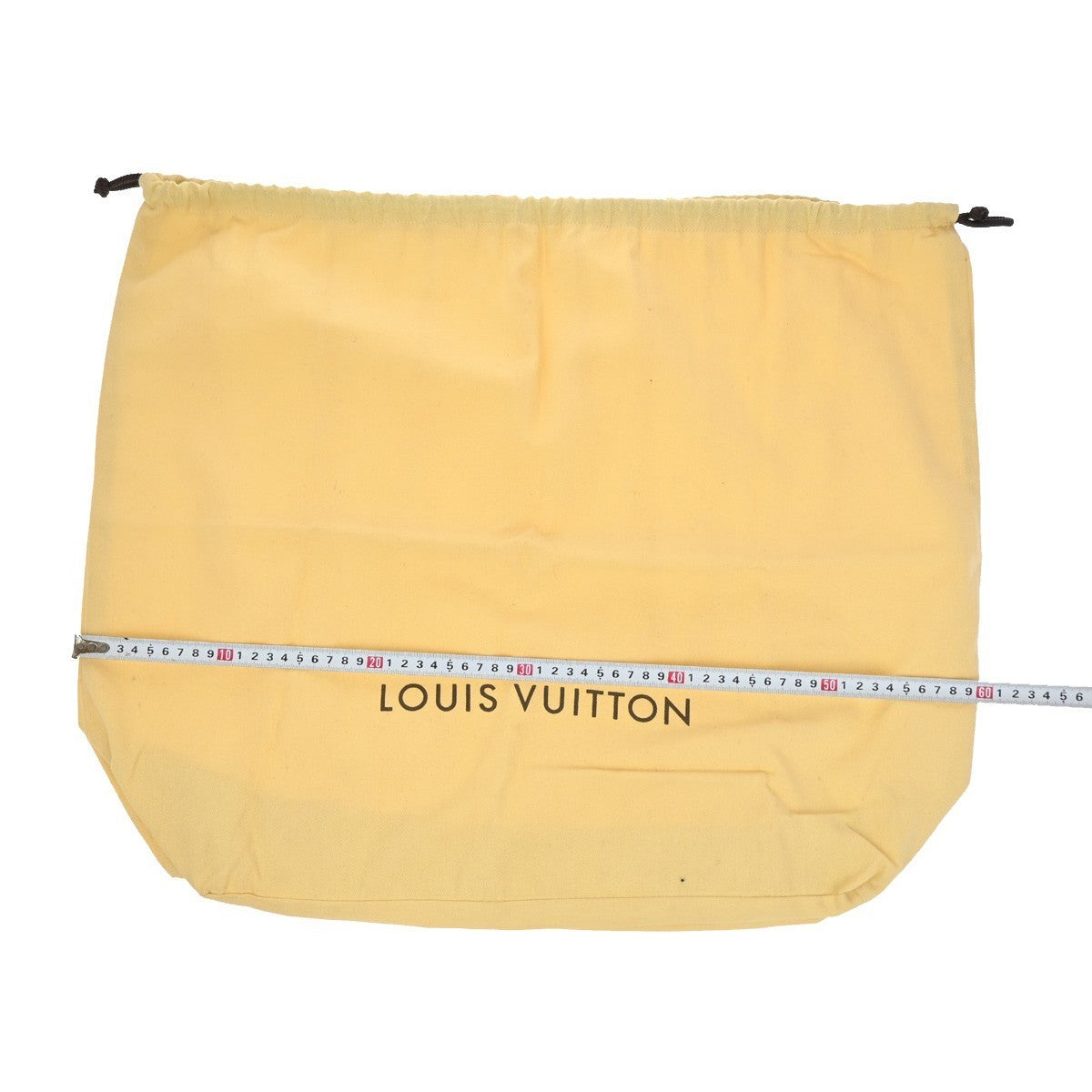LOUIS VUITTON Logo 10 Set Dust Bag Drawstring Canvas Cotton Beige Brown 09KB124