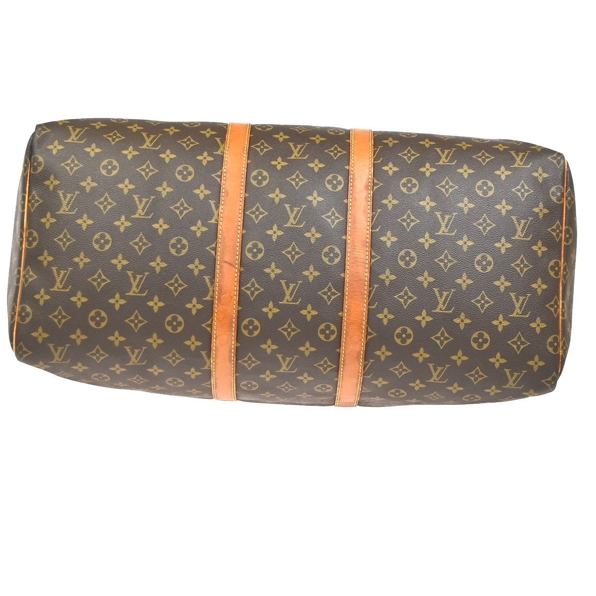 LOUIS VUITTON Keepall 55 Travel Hand Bag Monogram Leather Brown M41424 76YH894