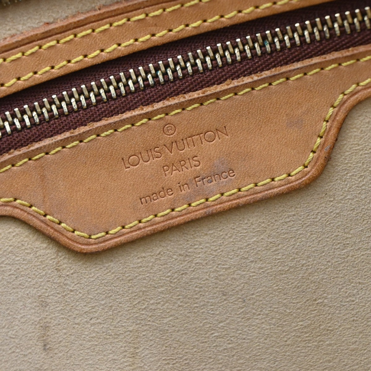 LOUIS VUITTON LV Logo Cite GM Shoulder Bag Monogram Leather Brown M51181 87KB424