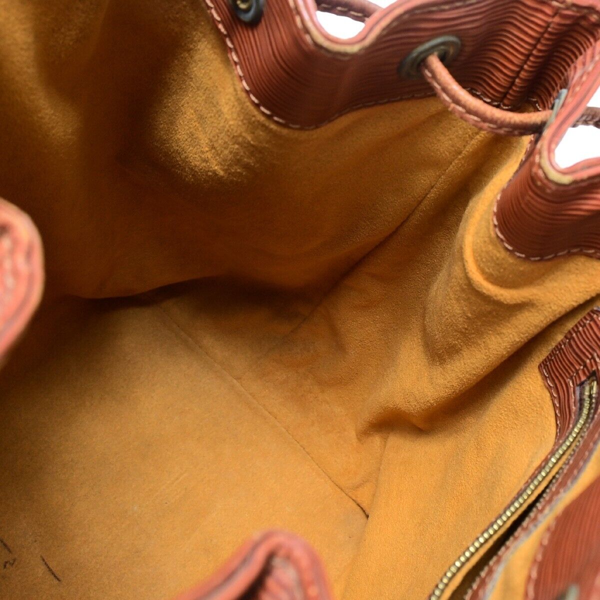 LOUIS VUITTON Petit Noe Drawstring Shoulder Bag Epi Leather Brown M44103 32EB758