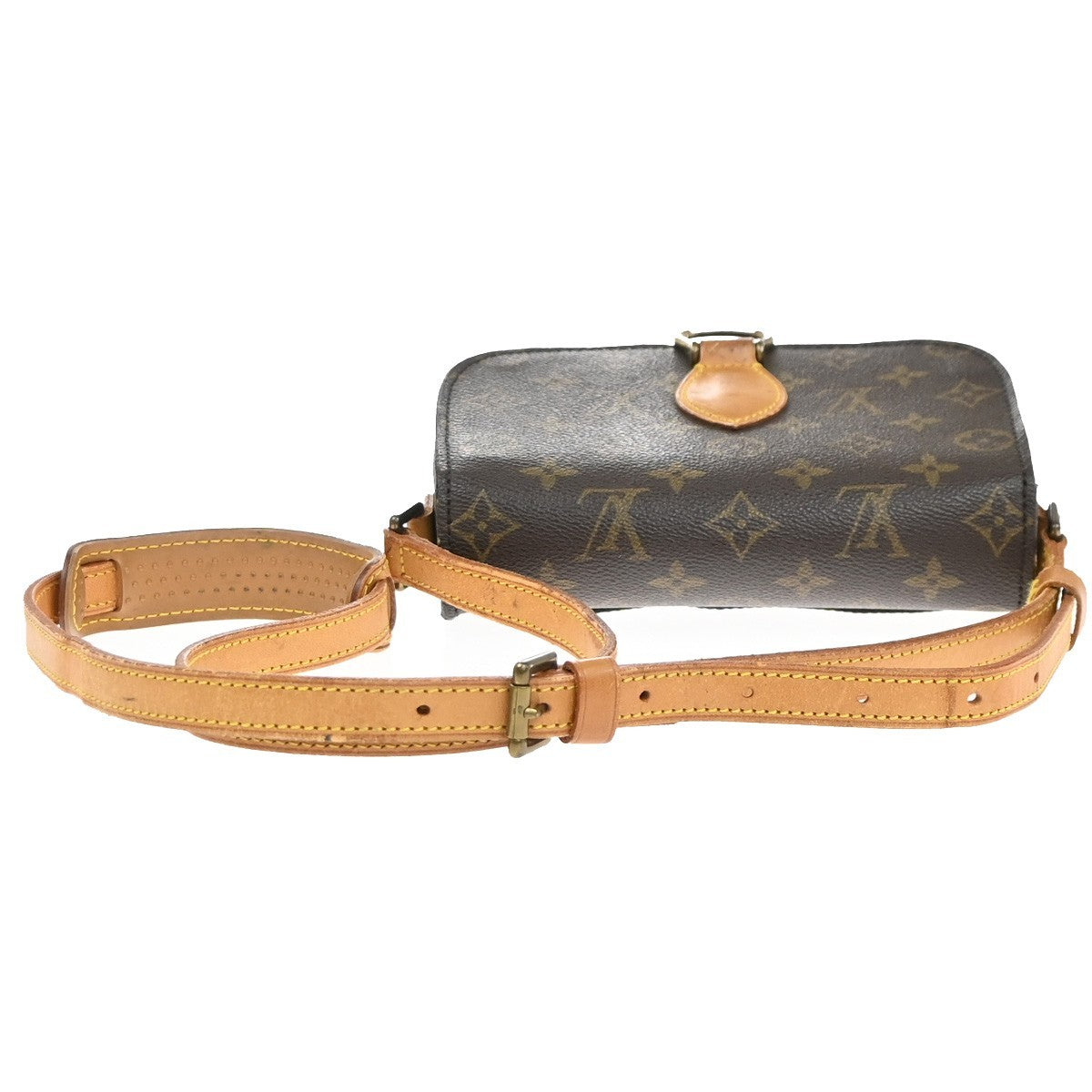 LOUIS VUITTON Saint Cloud MM Shoulder Bag Monogram Leather Brown M51243 31MA461