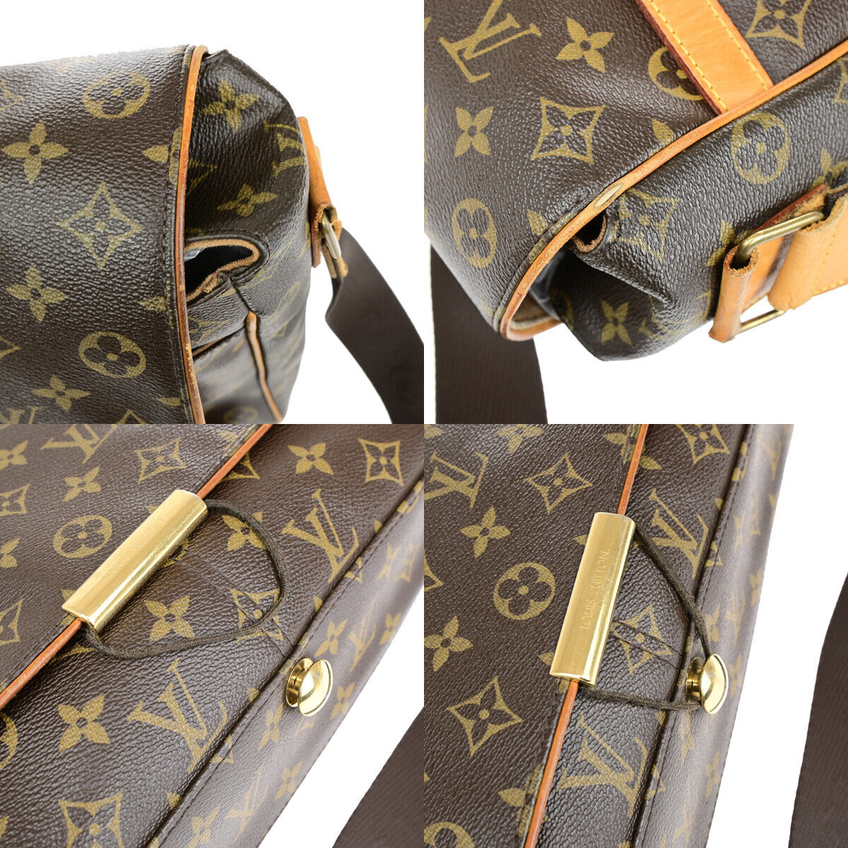 LOUIS VUITTON Abbesses Messenger Shoulder Bag Monogram Leather BN M45257 71YF625