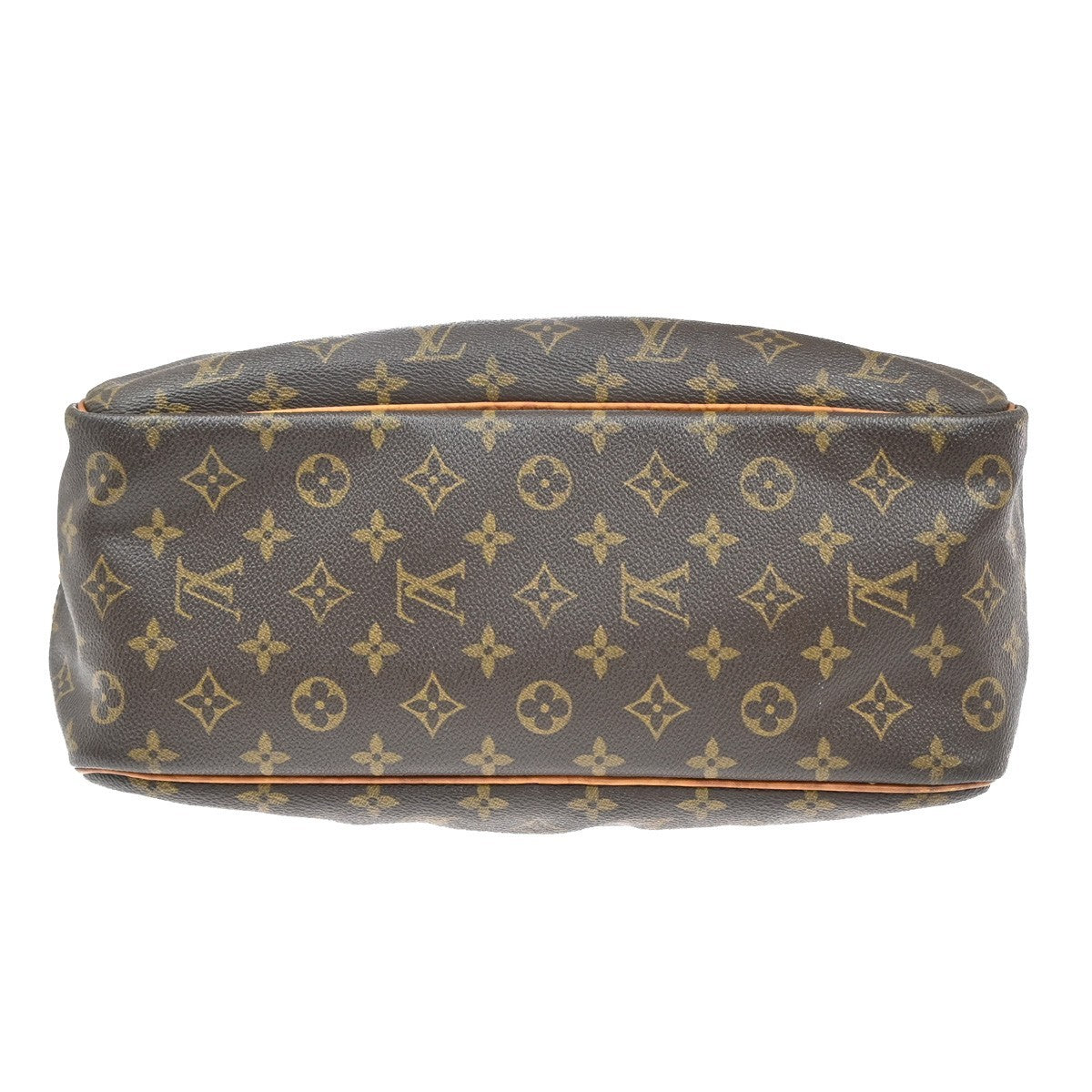 LOUIS VUITTON LV Logo Deauville Hand Bag Monogram Leather Brown M47270 34AA104