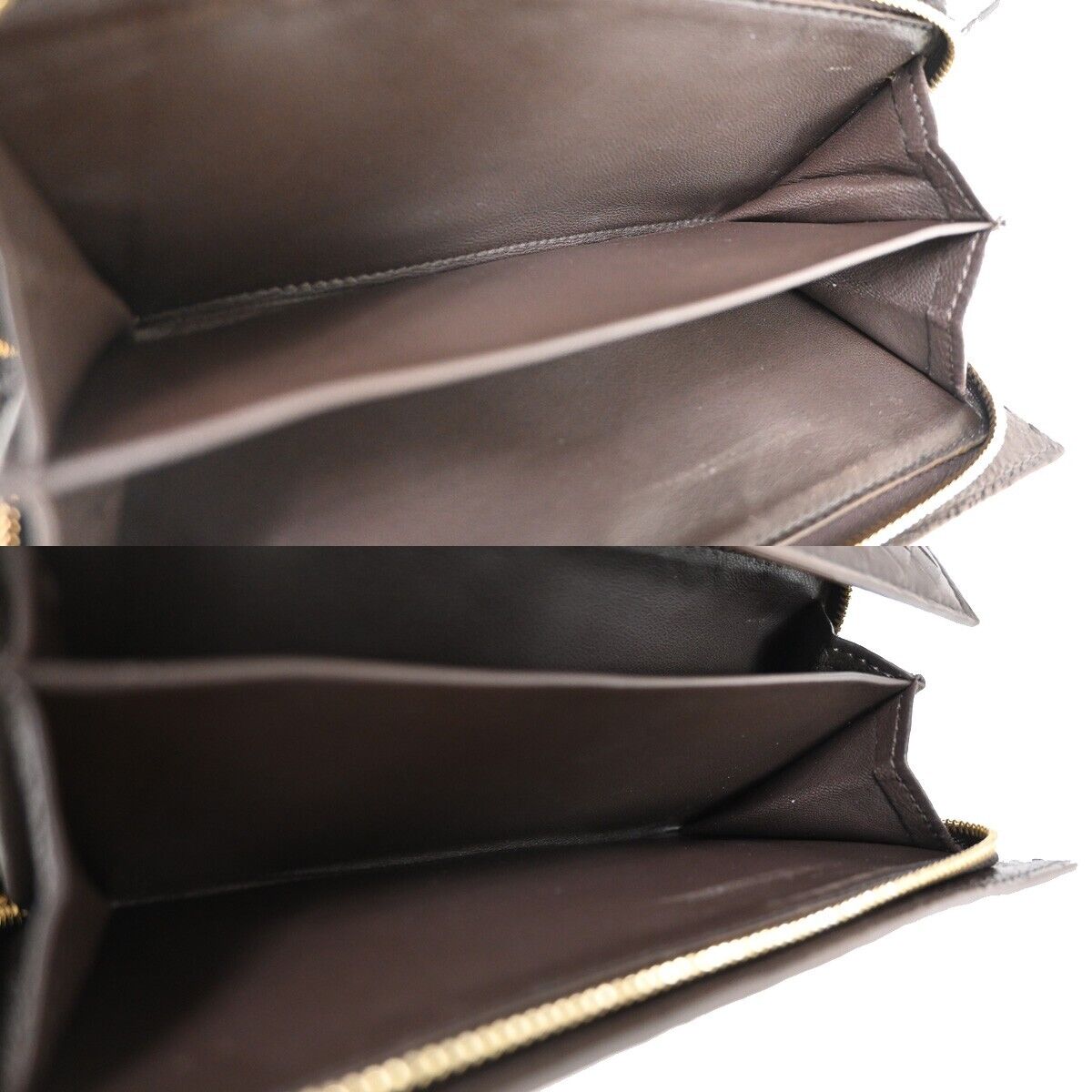 BOTTEGA VENETA Logo Intrecciato Long Bifold Wallet Leather Brown Italy 36EA551