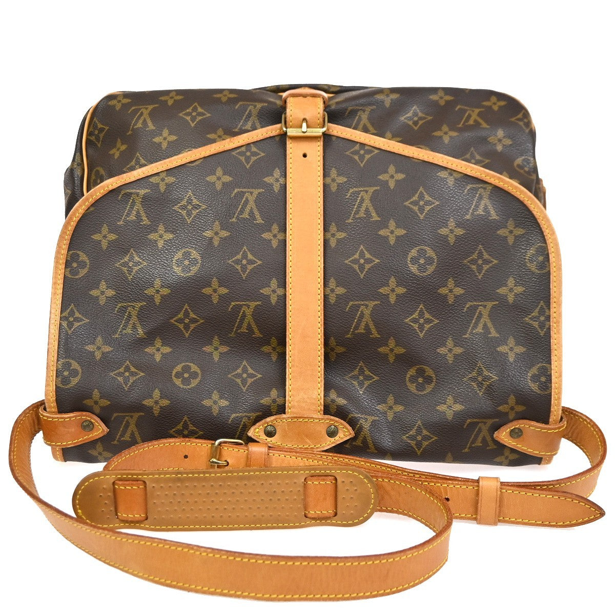 LOUIS VUITTON Saumur 35 Shoulder Bag Monogram Leather BN France M42254 79CA787