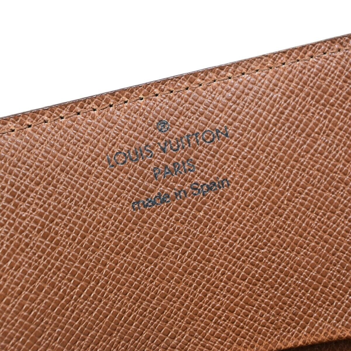 LOUIS VUITTON LV Logo Card Holder Case Monogram Leather Brown M62920 62RK259