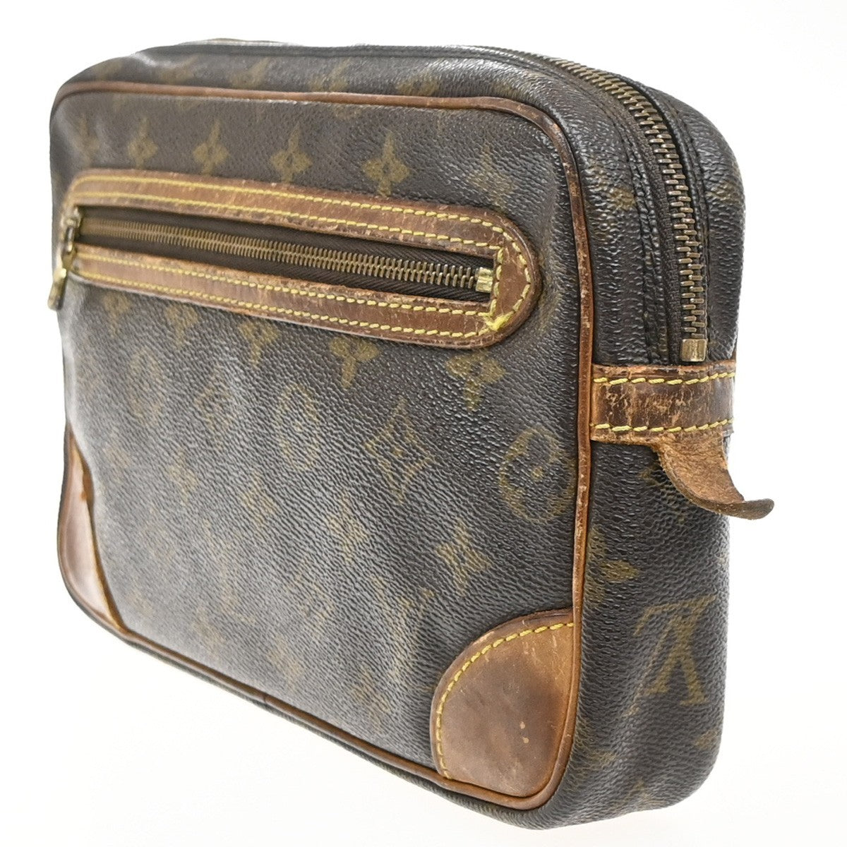 LOUIS VUITTON Marly Dragonne GM Clutch Hand Bag Monogram Brown M51825 02MA540