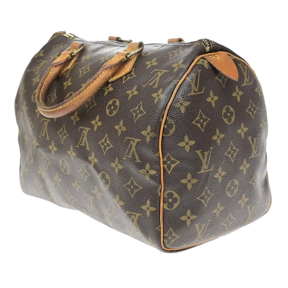 LOUIS VUITTON Speedy 30 Travel Hand Bag Monogram Leather Brown M41526 17MA700