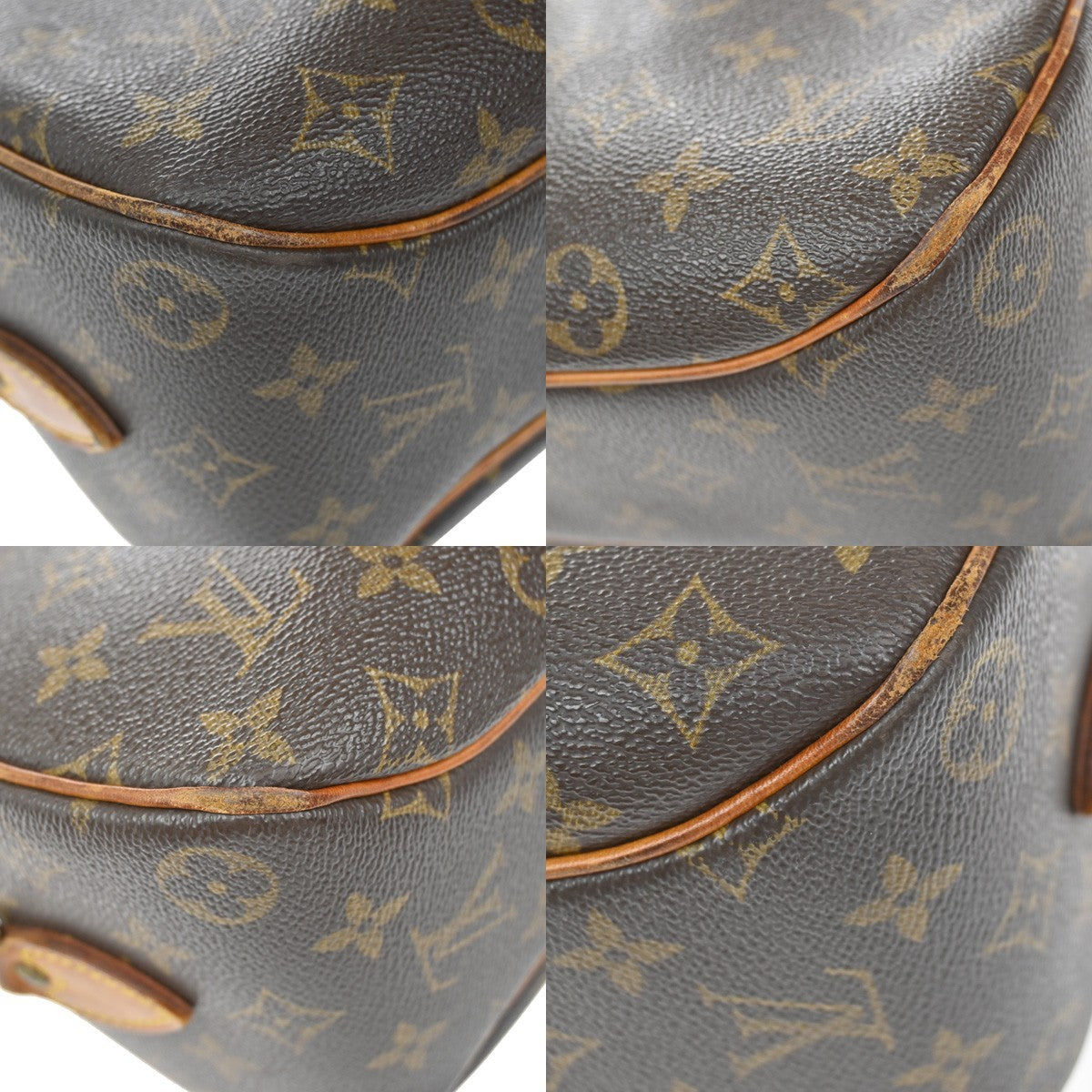 LOUIS VUITTON Blois Shoulder Bag Monogram Leather Brown France M51221 30CA203