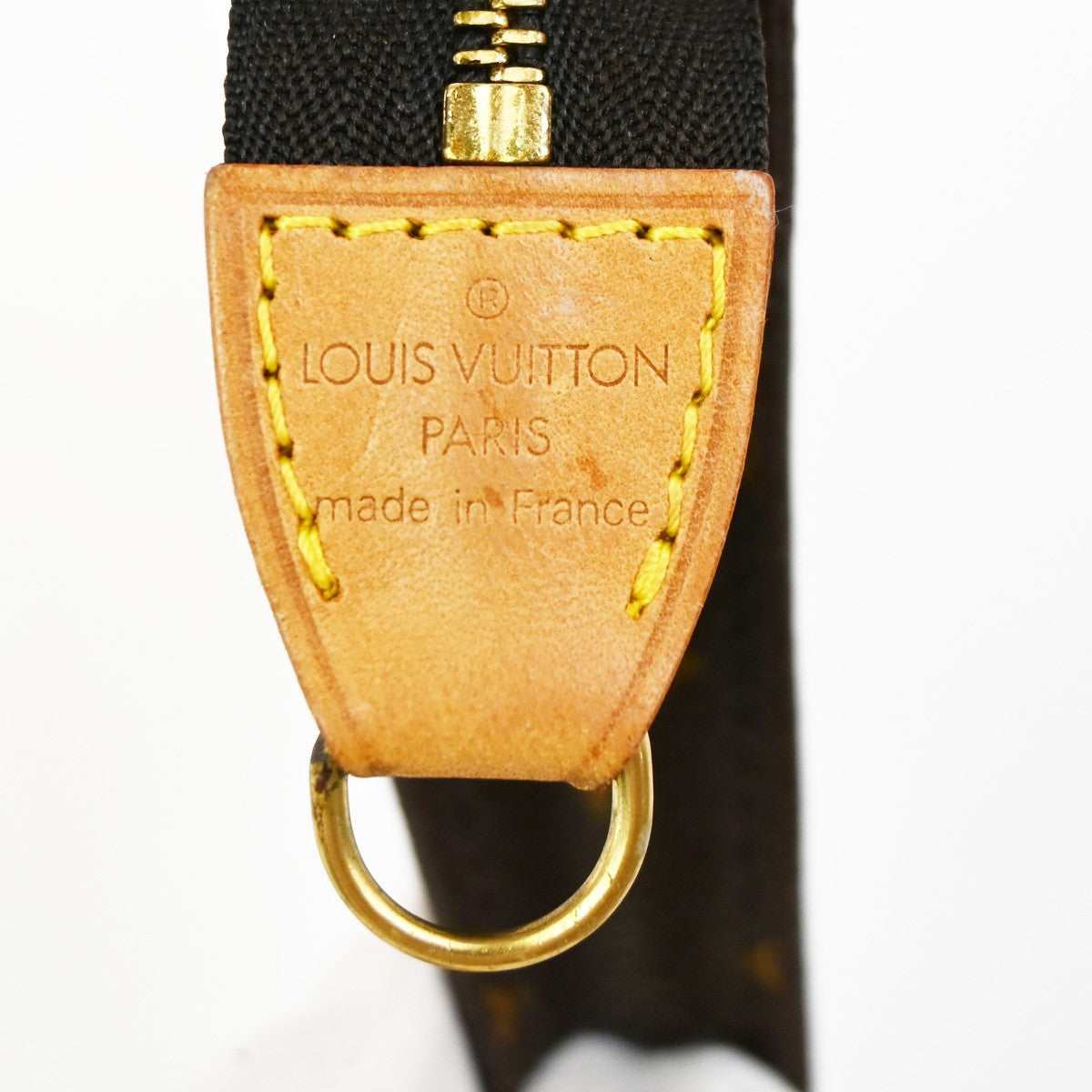 LOUIS VUITTON Bucket PM Accessory Pouch Clutch Bag Monogram Leather GHW 66KC681