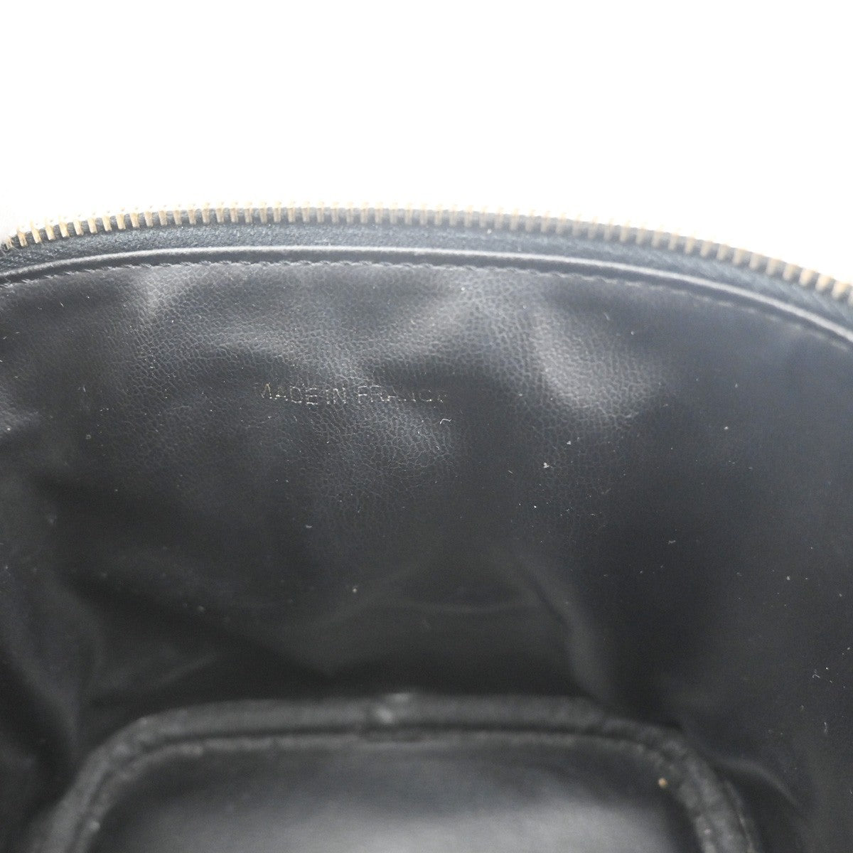 CHANEL CC Logo Vanity Hand Bag Grained Calfskin Leather Black GHW France 53CA769