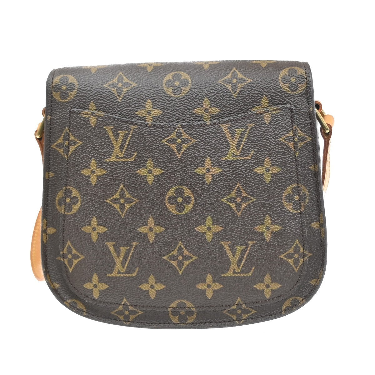 LOUIS VUITTON Saint Cloud MM Shoulder Bag Monogram Leather Brown M51243 73YH943
