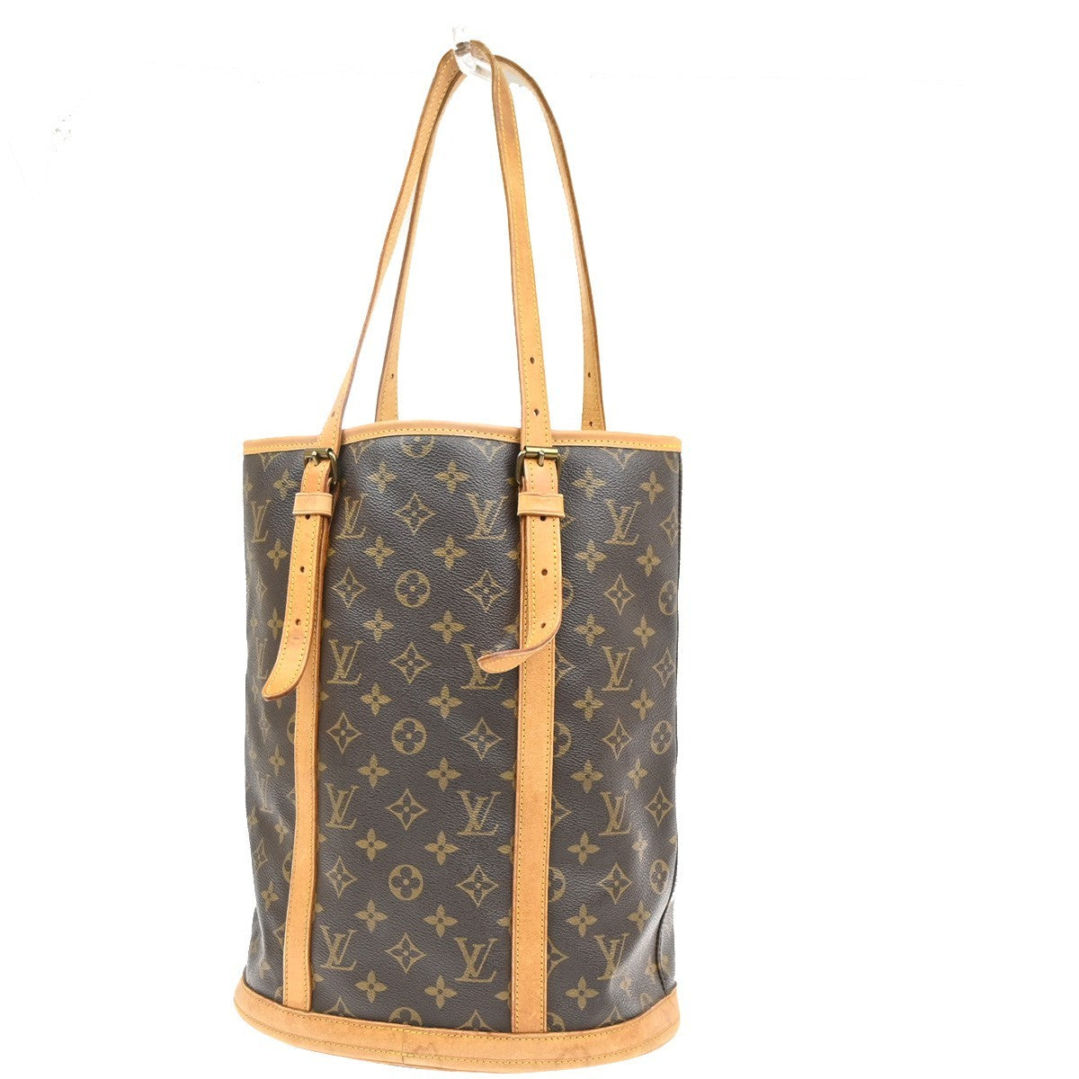 LOUIS VUITTON BUCKET GM Shoulder Tote Bag Monogram Leather Brown M42236 89MA672
