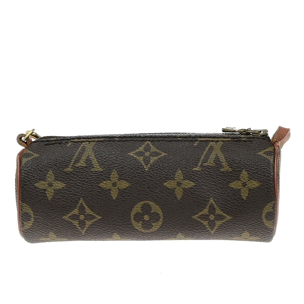 LOUIS VUITTON Logo Papillon Pouch Hand Bag Monogram Leather BN M51380 61ED968