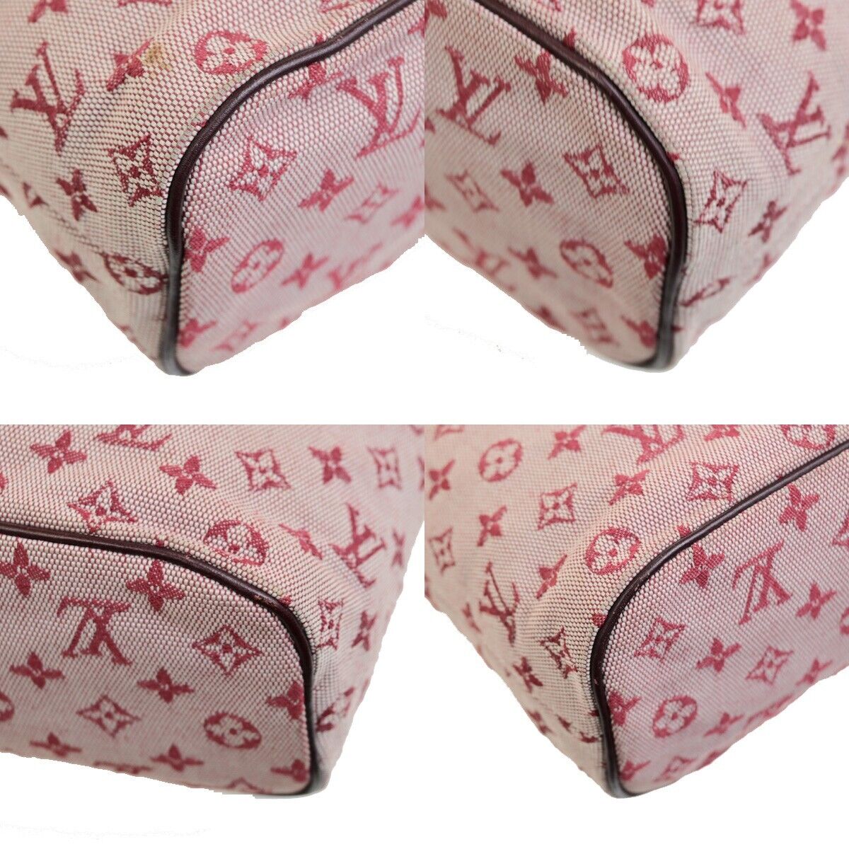 LOUIS VUITTON Lucille PM Shoulder Bag Monogram Mini Canvas Red M92678 85FB342