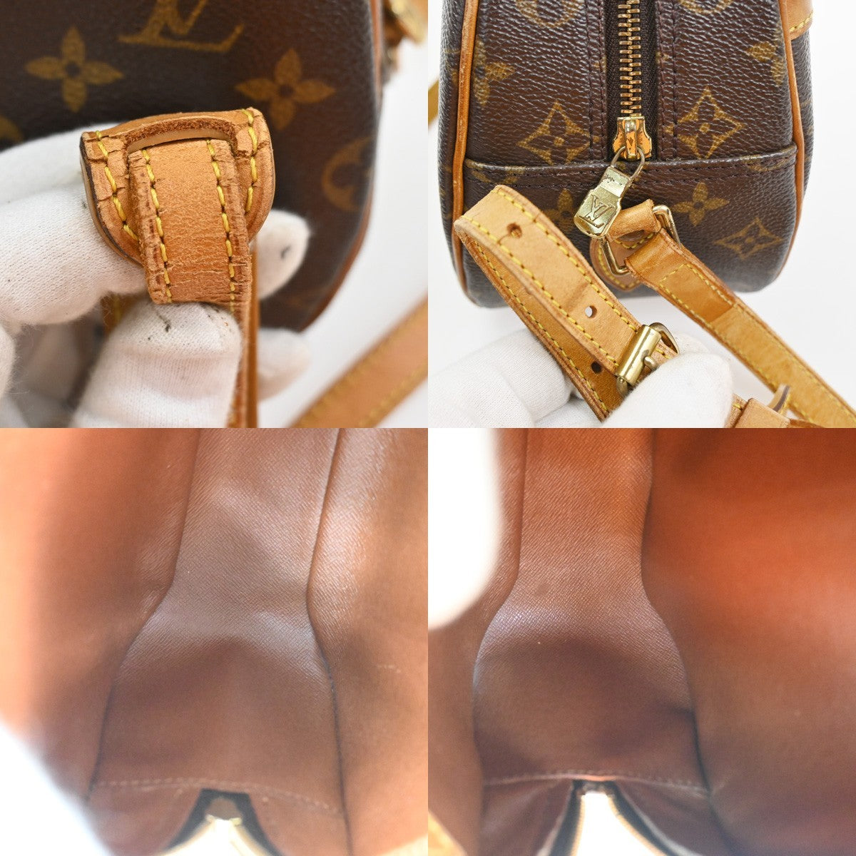 LOUIS VUITTON Blois Crossbody Shoulder Bag Monogram Leather Brown M51221 77SA029