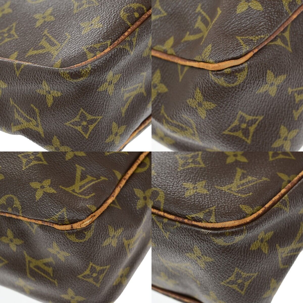 LOUIS VUITTON Petit Marceau Shoulder Bag Monogram Leather Brown M40264 05ED960