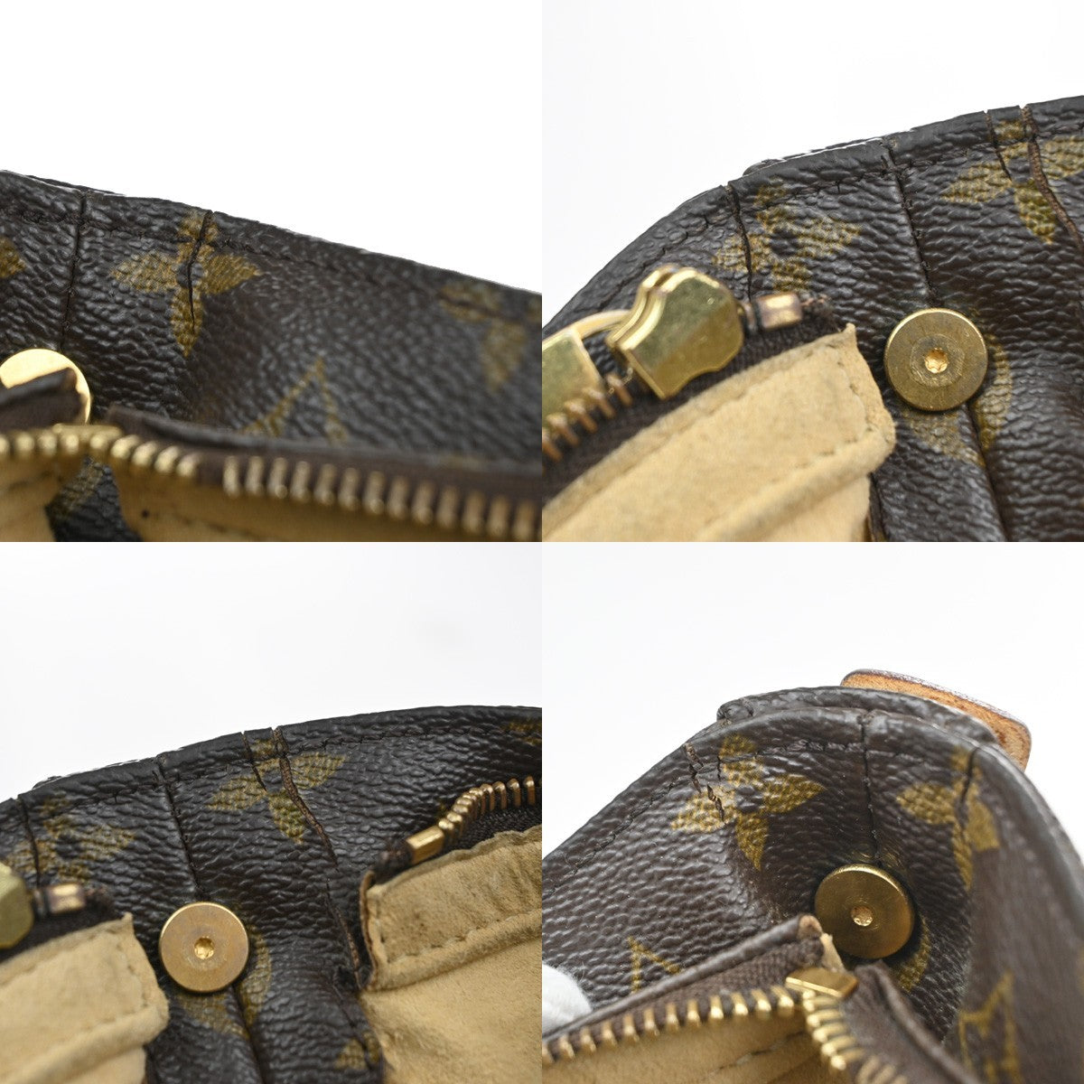 LOUIS VUITTON Logo Looping GM Shoulder Bag Monogram Leather Brown M51145 88YH944