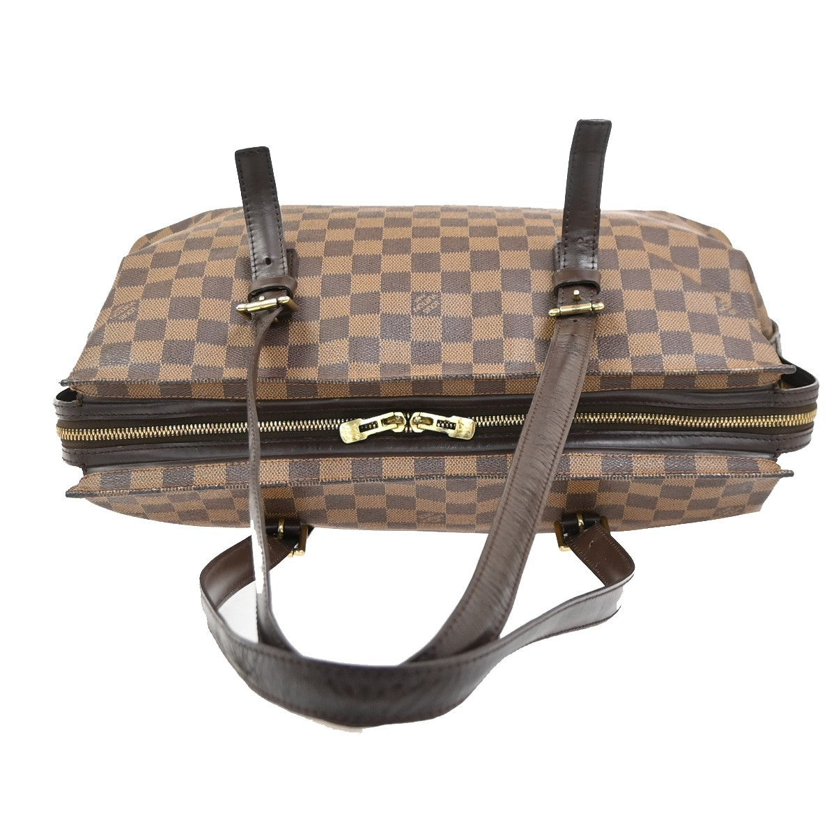 LOUIS VUITTON Chelsea Shoulder Tote Bag Damier Ebene Leather BN N51119 77MA601
