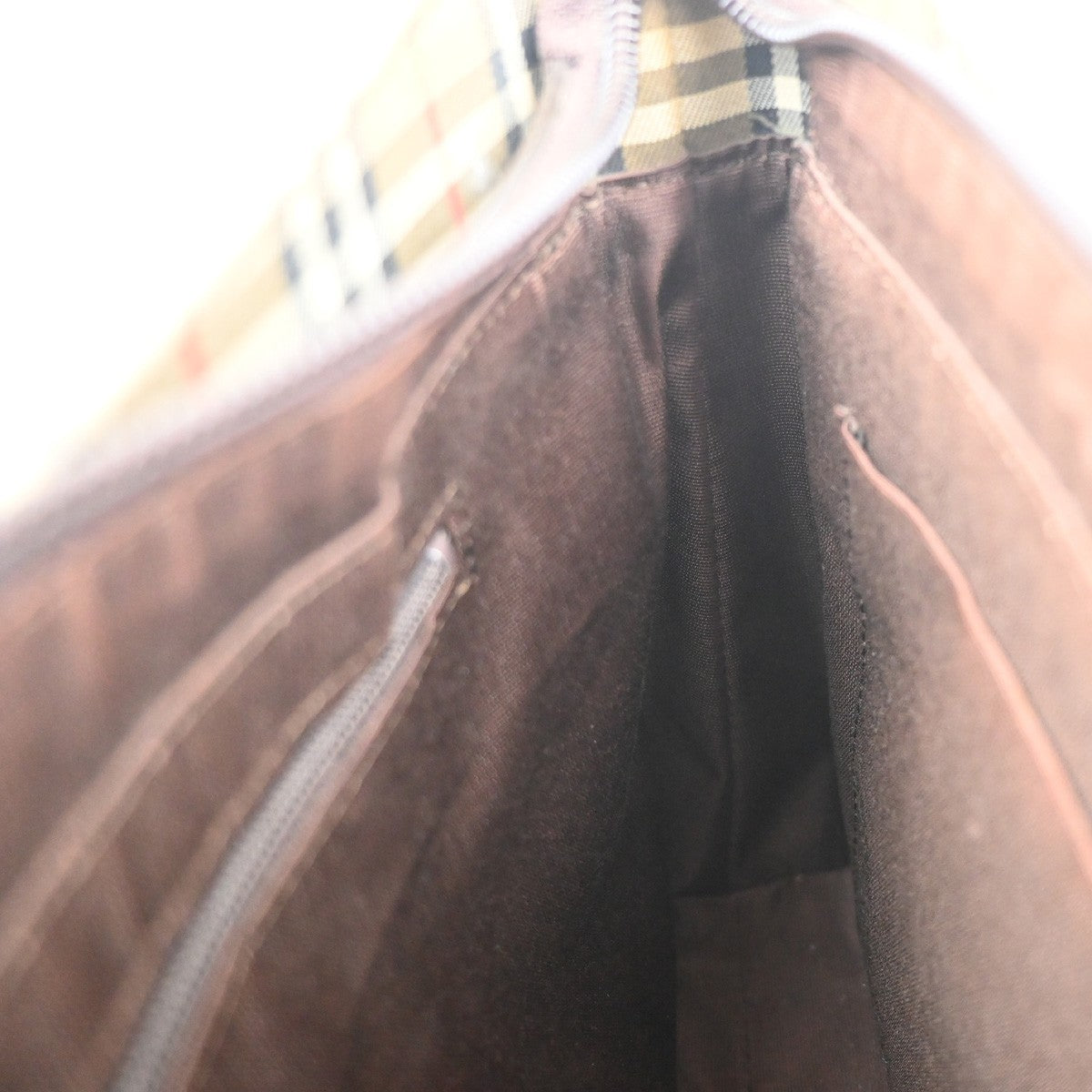 BURBERRY Logo Nova Check Shadow Horse Shoulder Bag Canvas Leather BE BN 83RL997