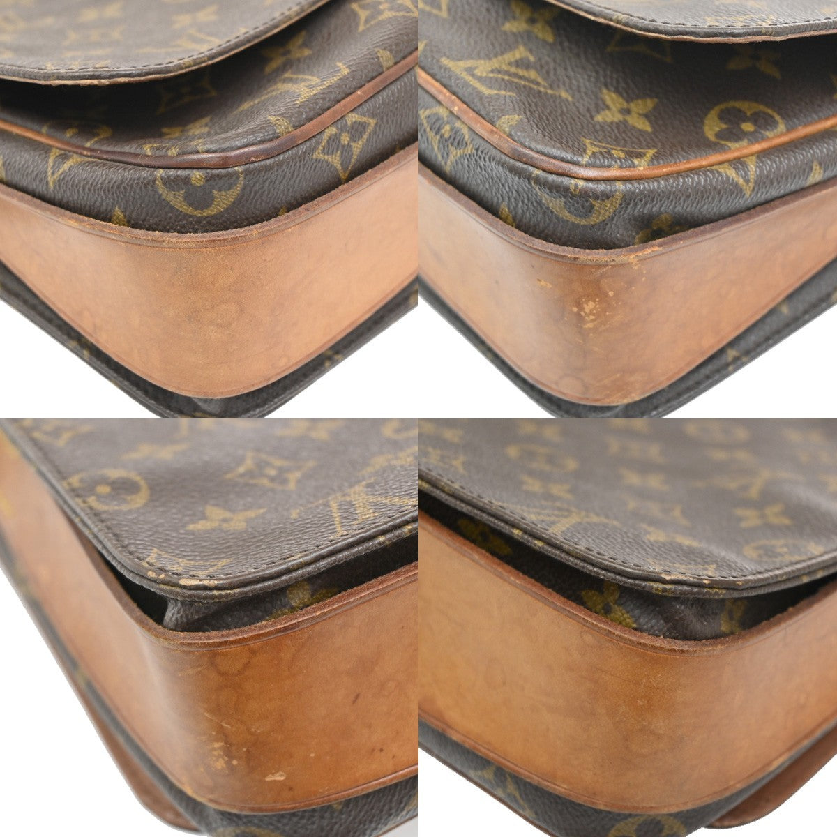 LOUIS VUITTON Cartouchiere GM Shoulder Bag Monogram Leather Brown M51252 62CA544