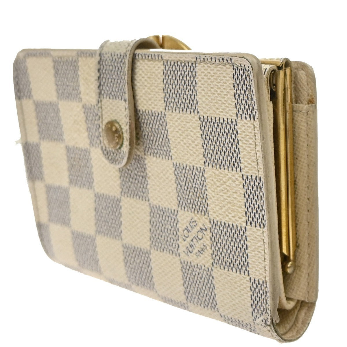 LOUIS VUITTON Portefeuille Viennois Wallet Damier Azur Leather N61676 01KD103